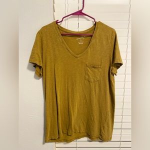 Universal Thread Mustard V-Neck Tee